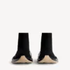 Speed 2.0 herensneaker met volledig doorzichtige zool van gerecycled breiwerk in zwart/beige
