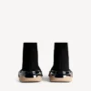 Speed 2.0 herensneaker met volledig doorzichtige zool van gerecycled breiwerk in zwart/beige