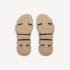 Speed 2.0 herensneaker met volledig doorzichtige zool van gerecycled breiwerk in zwart/beige