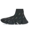 Speed 2.0-Sneakers “Recycled Knit Black with Multicolor Allover Logo” 617239W2DF01088