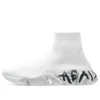 Speed 2.0 Sneakers “Wit gebreid met zwarte graffiti” 617239W2DD42091