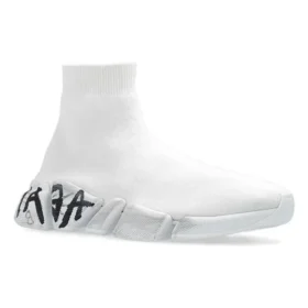 Speed 2.0 Sneakers “Wit gebreid met zwarte graffiti” 617239W2DD42091