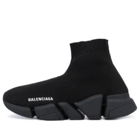 Speed 2.0 Sneakers “Zwart glanzend breisel met zwarte zool” 636833W2AF31000