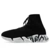 Speed 2.0 vetersneakers “Zwart gerecycled breisel en witte zool” 617258W2DD41091