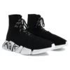 Speed 2.0 vetersneakers “Zwart gerecycled breisel en witte zool” 617258W2DD41091