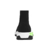 Speed Graffiti-sneakers “Zwarte gebreide bovenkant met fluogroene graffitizool” 605972W05GY1935