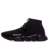 Speed Lace Up Sneakers “Zwart gerecycled breisel en zwarte zool” 587289W2DB11013
