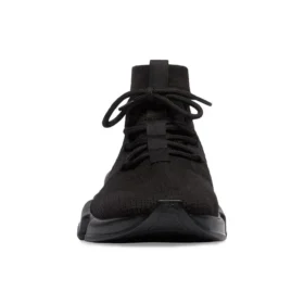Speed Lace Up Sneakers “Zwart gerecycled breisel en zwarte zool” 587289W2DB11013