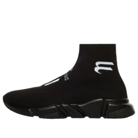 Speed Lt voetbalsneakers met sponsorlogo “Black Knit” 645734W2DBU1090
