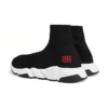 Speed Sneakers “Zwart gebreid met rood BB-logo” 514218W05G01000