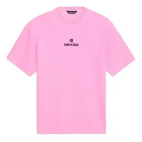 Sponsor-T-shirt met ronde hals, roze/rood 612965TJVD95764
