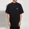 Sportief T-shirt met B-logo, boxy pasvorm “Black” 681045TLVN11070