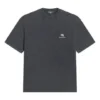 Sportief T-shirt met medium pasvorm “Washed Black” 612966TLV991070