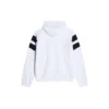 Sportieve B-hoodie met rits “Wit Zwart Rood” 675330TLVA39028