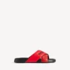 Sportieve badsandal voor heren in zwart/rood