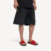 Sportieve badsandal voor heren in zwart/rood