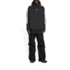 Sportieve Hoodies met gestreepte mouwen en capuchon, oversized “Black White” 704023TMVG23869