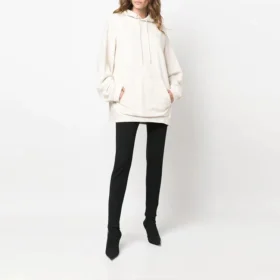 Sportieve oversized Hoodie met trekkoord “White” 600583TLVA19080