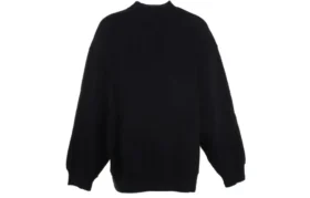 Sportieve trui met ronde hals en B Crest-logo “Black” 671125TLV60-1000