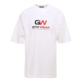 Sportkleding, losvallend, korte mouwen, wit 620969TIVD59000