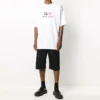 Sportkleding, losvallend, korte mouwen, wit 620969TIVD59000