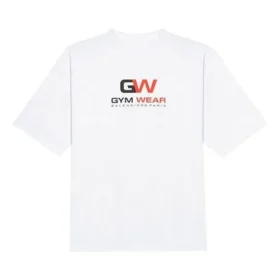 Sportkleding, losvallend, met korte mouwen, wit 620941TIVD59000