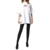 Sportkleding, losvallend, met korte mouwen, wit 620941TIVD59000