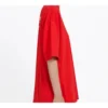 Sportshirt met korte mouwen, losse pasvorm, rood 556102TAV446403