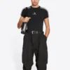 Sporty B gekrompen T-shirt “Zwart Wit” 704070TMVG43869