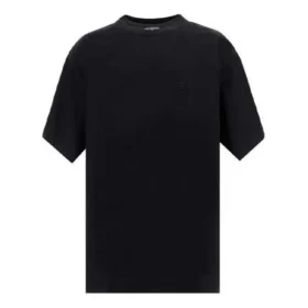 Sporty B T-shirt met ronde hals “Zwart” 657059TKV901069