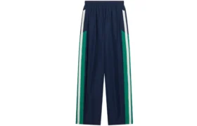Sporty B-trainingsbroek “Donkerblauw Groen Wit” 675491TKO484063