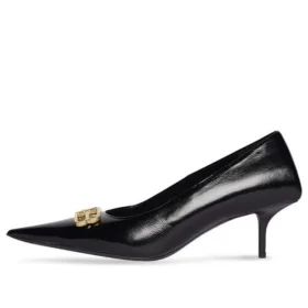 Square Knife BB 60 mm pumps “Black Shiny Lambskin” 694739WBD821080
