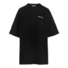 SS21 BB Letter Logo T-shirt met ronde hals, zwart 641655TJV871070