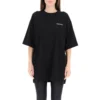 SS21 BB Letter Logo T-shirt met ronde hals, zwart 641655TJV871070