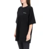 SS21 BB Letter Logo T-shirt met ronde hals, zwart 641655TJV871070