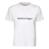 SS21 Casual T-shirt met alfabetlogo, groot, korte mouwen, wit 612965TIV549040