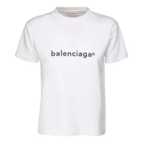 SS21 Casual T-shirt met alfabetlogo, groot, korte mouwen, wit 612965TIV549040