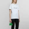 SS21 Casual T-shirt met alfabetlogo, groot, korte mouwen, wit 612965TIV549040