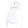 SS21 Classic Logo Hoodie met lange mouwen en capuchon Wit 583222TFV649783