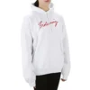 SS21 Classic Logo Hoodie met lange mouwen en capuchon Wit 583222TFV649783