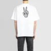 SS21 Drip Peace, ruime pasvorm, Smile-print, casual, heren, wit 641675TKVA18639