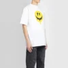 SS21 Drip Peace, ruime pasvorm, Smile-print, casual, heren, wit 641675TKVA18639