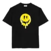 SS21 Drip Peace T-shirt met print, ruime pasvorm, zwart 641655TKVA11012