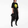 SS21 Drip Peace T-shirt met print, ruime pasvorm, zwart 641655TKVA11012