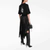 SS21 Drip Peace T-shirt met print, ruime pasvorm, zwart 641655TKVA11012
