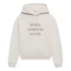 SS21 Fashion Week gekrompen sweatshirt met capuchon Grijs 657683TKV852984