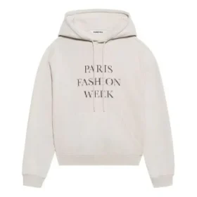 SS21 Fashion Week gekrompen sweatshirt met capuchon Grijs 657683TKV852984