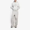 SS21 Fashion Week gekrompen sweatshirt met capuchon Grijs 657683TKV852984