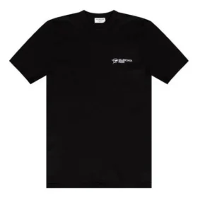 SS21 Geborduurd T-shirt met korte mouwen, zwart 641655TKV861070