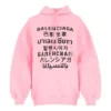 SS21 Hoodie met print, roze 641529TJVI61401